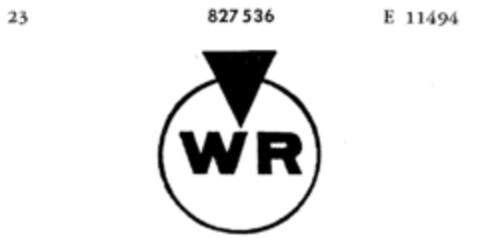 WR Logo (DPMA, 31.01.1966)