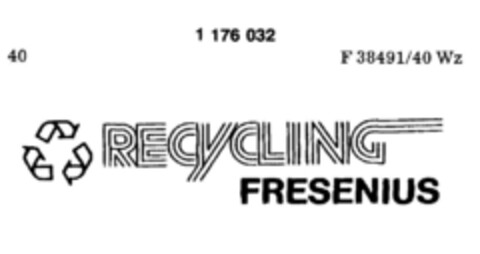 RECYCLING FRESENIUS Logo (DPMA, 03.04.1990)