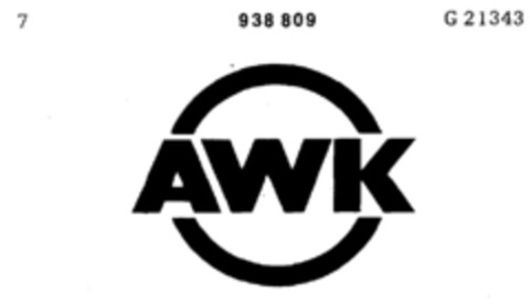 AWK Logo (DPMA, 02/08/1972)