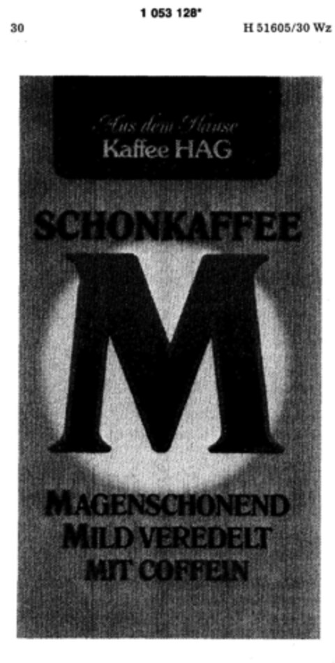 Kaffee HAG Schonkaffee Logo (DPMA, 29.07.1983)