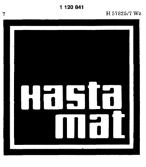 Hasta mat Logo (DPMA, 22.05.1987)