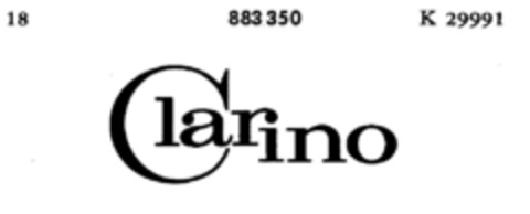 Clarino Logo (DPMA, 20.06.1969)