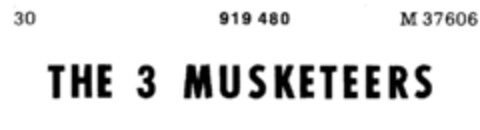 THE 3 MUSKETEERS Logo (DPMA, 19.04.1973)