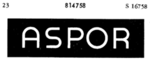 ASPOR Logo (DPMA, 31.10.1964)