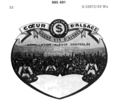 COEUR D`ALSACE Logo (DPMA, 12/20/1978)