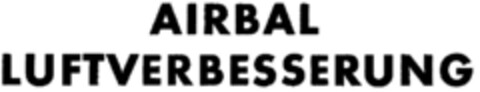 AIRBAL LUFTVERBESSERUNG Logo (DPMA, 02.04.1979)