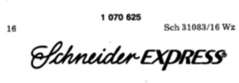 Schneider EXPRESS Logo (DPMA, 05/30/1984)