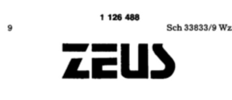 ZEUS Logo (DPMA, 14.11.1987)