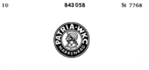 PATRIA WKC MARKENRAD Logo (DPMA, 21.03.1967)