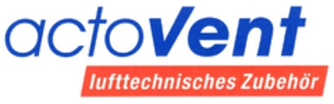 actovent lufttechnisches Zubehör Logo (DPMA, 27.10.2008)