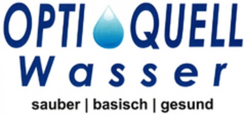 OPTI QUELL Wasser sauber basisch gesund Logo (DPMA, 08.05.2009)