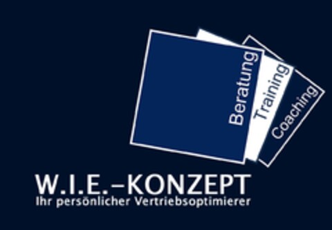 W.I.E.-KONZEPT Ihr Persönlicher Vertriebsoptimierer Beratung Training Coaching Logo (DPMA, 25.03.2011)