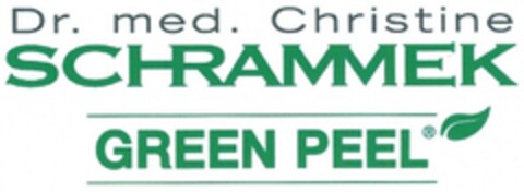 Dr. med. Christine SCHRAMMEK GREEN PEEL Logo (DPMA, 09/18/2013)