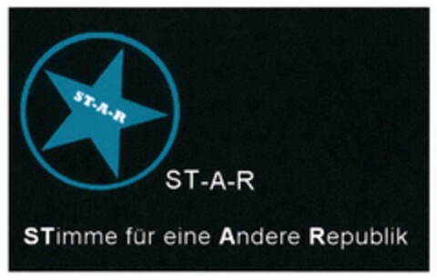 ST-A-R STimme für eine Andere Republik Logo (DPMA, 22.09.2018)