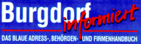 Burgdorf informiert - DAS BLAUE Logo (DPMA, 16.11.1995)