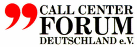 CALL CENTER FORUM DEUTSCHLAND e.V. Logo (DPMA, 14.08.1998)