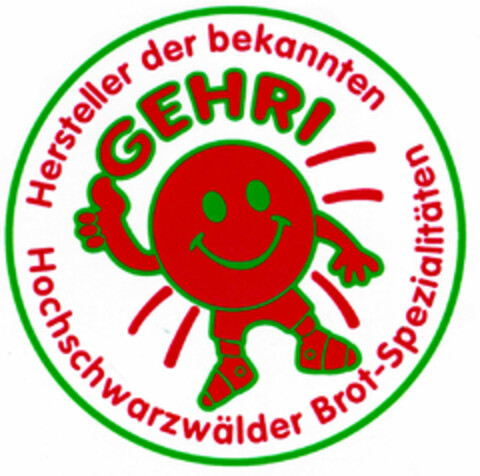 GEHRI Hersteller der bekannten Hochschwarzwälder Brot-Spezialitäten Logo (DPMA, 10/26/1999)