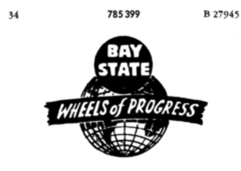 BAY STATE WHEELS of PROGRESS Logo (DPMA, 10/29/1962)