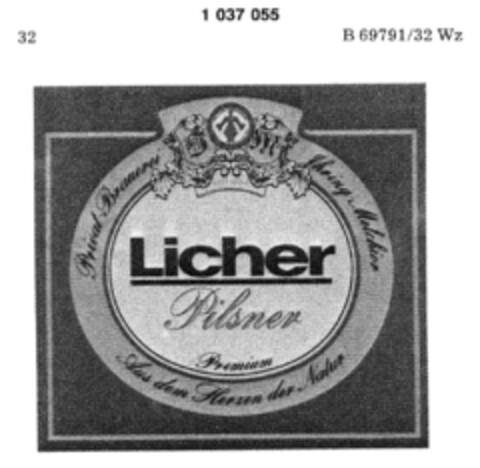 Licher Pilsner Logo (DPMA, 18.02.1982)