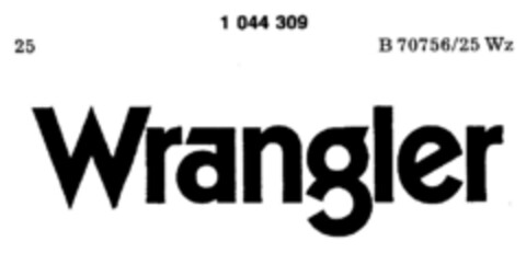 Wrangler Logo (DPMA, 17.07.1982)