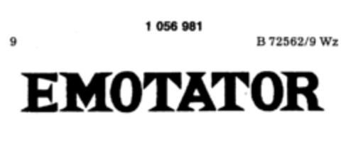 EMOTATOR Logo (DPMA, 11.06.1983)