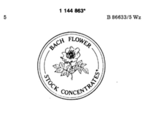 BACH FLOWER STOCK CONCENTRATES Logo (DPMA, 18.02.1989)