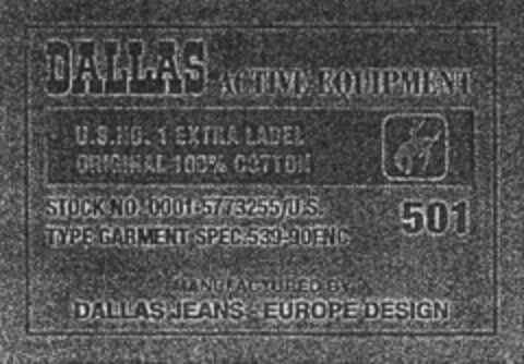 DALLAS ACTIVE EQUIPMENT Logo (DPMA, 02/18/1994)