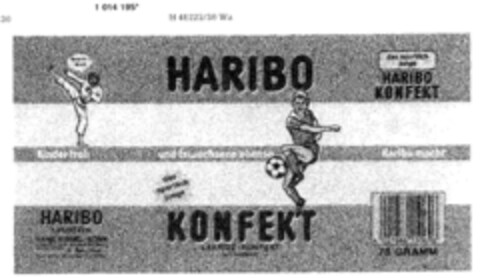 HARIBO KONFEKT Logo (DPMA, 03.12.1980)