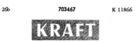 KRAFT Logo (DPMA, 05.05.1956)