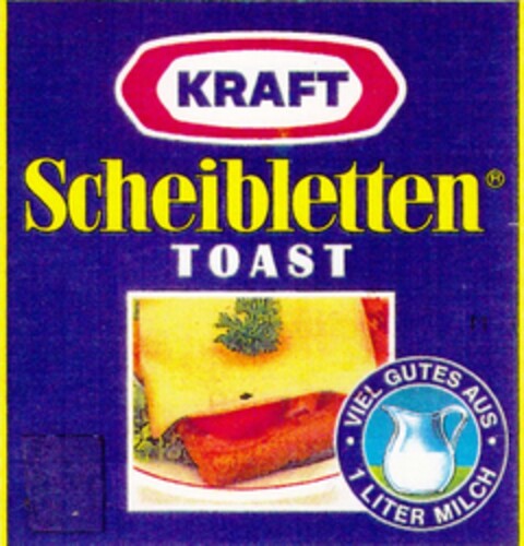 KRAFT Scheibletten TOAST Logo (DPMA, 03.02.1992)