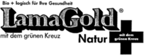 LamaGold mit dem grünen Kreuz Logo (DPMA, 27.01.1990)