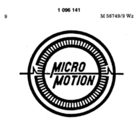 MICRO MOTION Logo (DPMA, 15.06.1985)