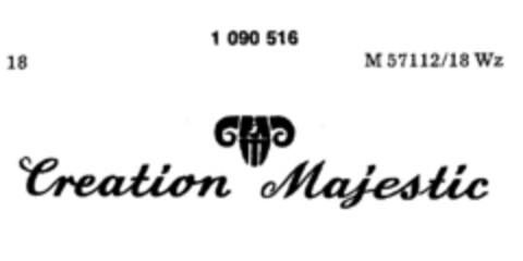 Creation Majestic Logo (DPMA, 16.08.1985)