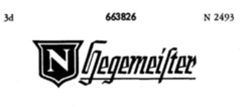 N Hegemeister Logo (DPMA, 04/13/1953)