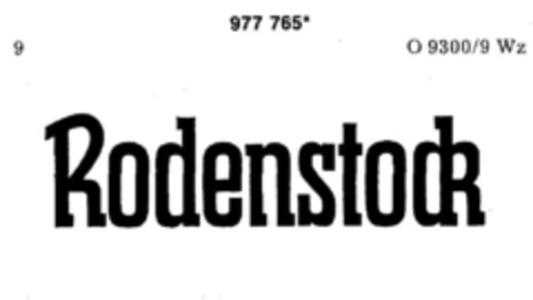 Rodenstock Logo (DPMA, 14.07.1978)