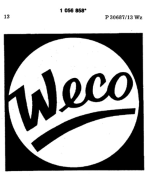 Weco Logo (DPMA, 22.09.1983)