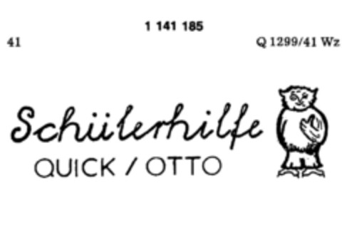 Schülerhilfe QUICK / OTTO Logo (DPMA, 09/06/1988)