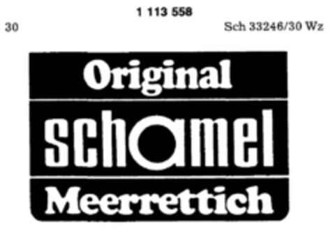 Original schamel Meerrettich Logo (DPMA, 24.02.1987)