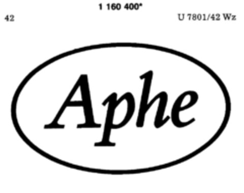 Aphe Logo (DPMA, 10.04.1990)