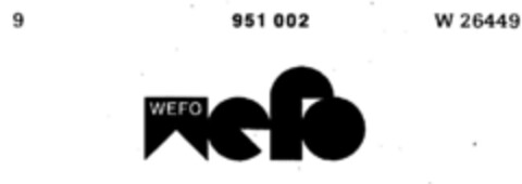 wefo Logo (DPMA, 25.07.1975)
