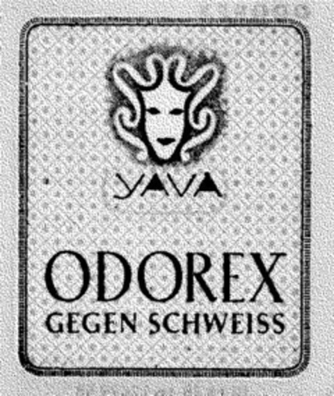 ODOREX GEGEN SCHWEISS Logo (DPMA, 21.05.1959)