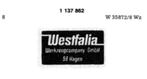 Westfalia Logo (DPMA, 02/05/1986)