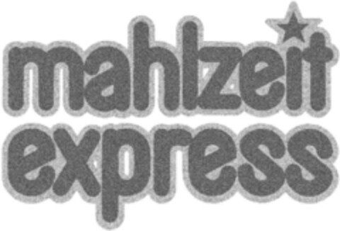 MAHLZEIT EXPRESS Logo (DPMA, 07.01.1992)