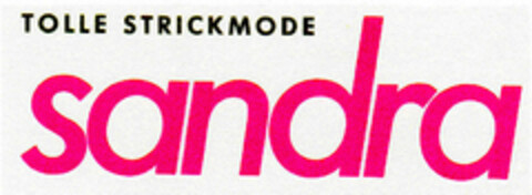 sandra Logo (DPMA, 29.01.1990)