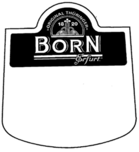 ORIGINAL THÜRINGER BORN Erfurt Logo (DPMA, 20.03.2000)