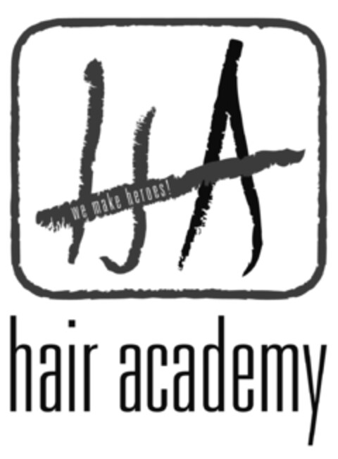 HA we make heroes! hair academy Logo (DPMA, 08/06/2010)