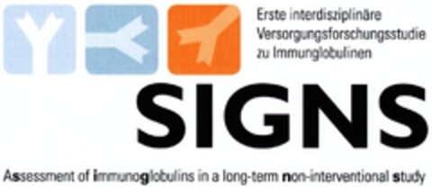 SIGNS Erste interdisziplinäre Versorgungsforschungsstudie zu Immunglobulinen Logo (DPMA, 18.06.2010)