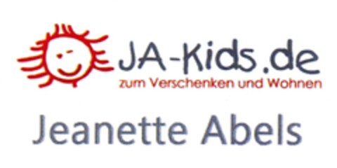 JA-Kids.de zum Verschenken und Wohnen Jeanette Abels Logo (DPMA, 27.01.2011)