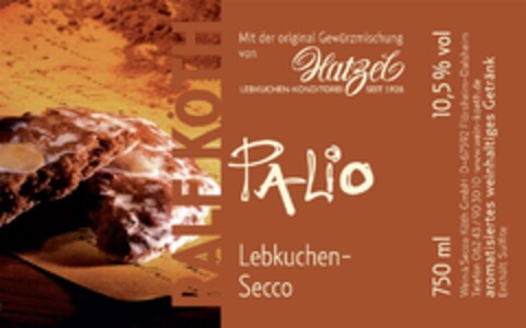 PALIO Lebkuchen-Secco Logo (DPMA, 11/29/2013)