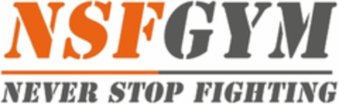 NSFGYM NEVER STOP FIGHTING Logo (DPMA, 27.11.2020)